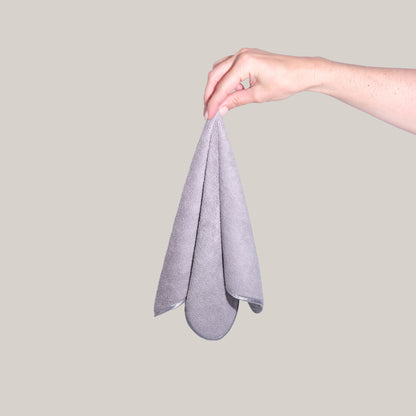 reusable grey microfibre cleaning cloth